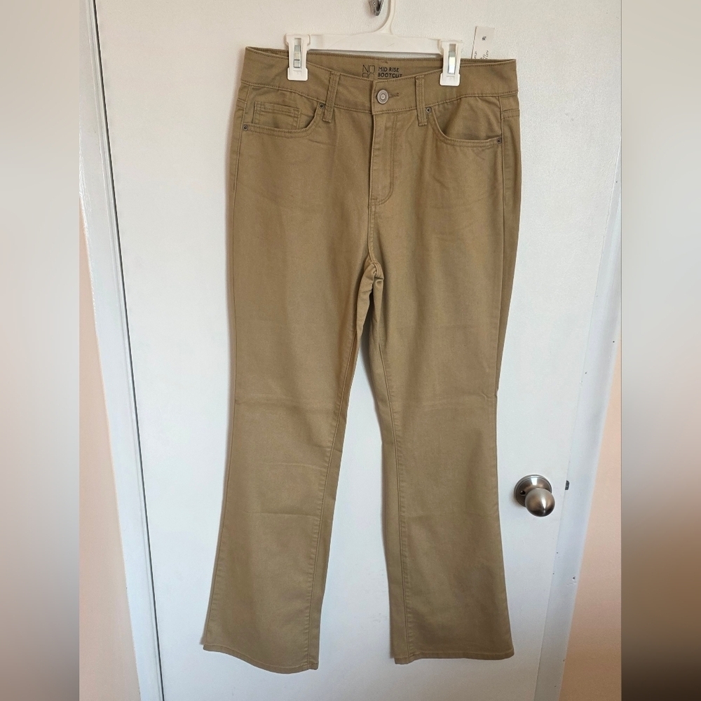 No Boundaries Jeans Juniors 11 Bootcut 30wx31L Tan Flare Cowgirl Country NWT